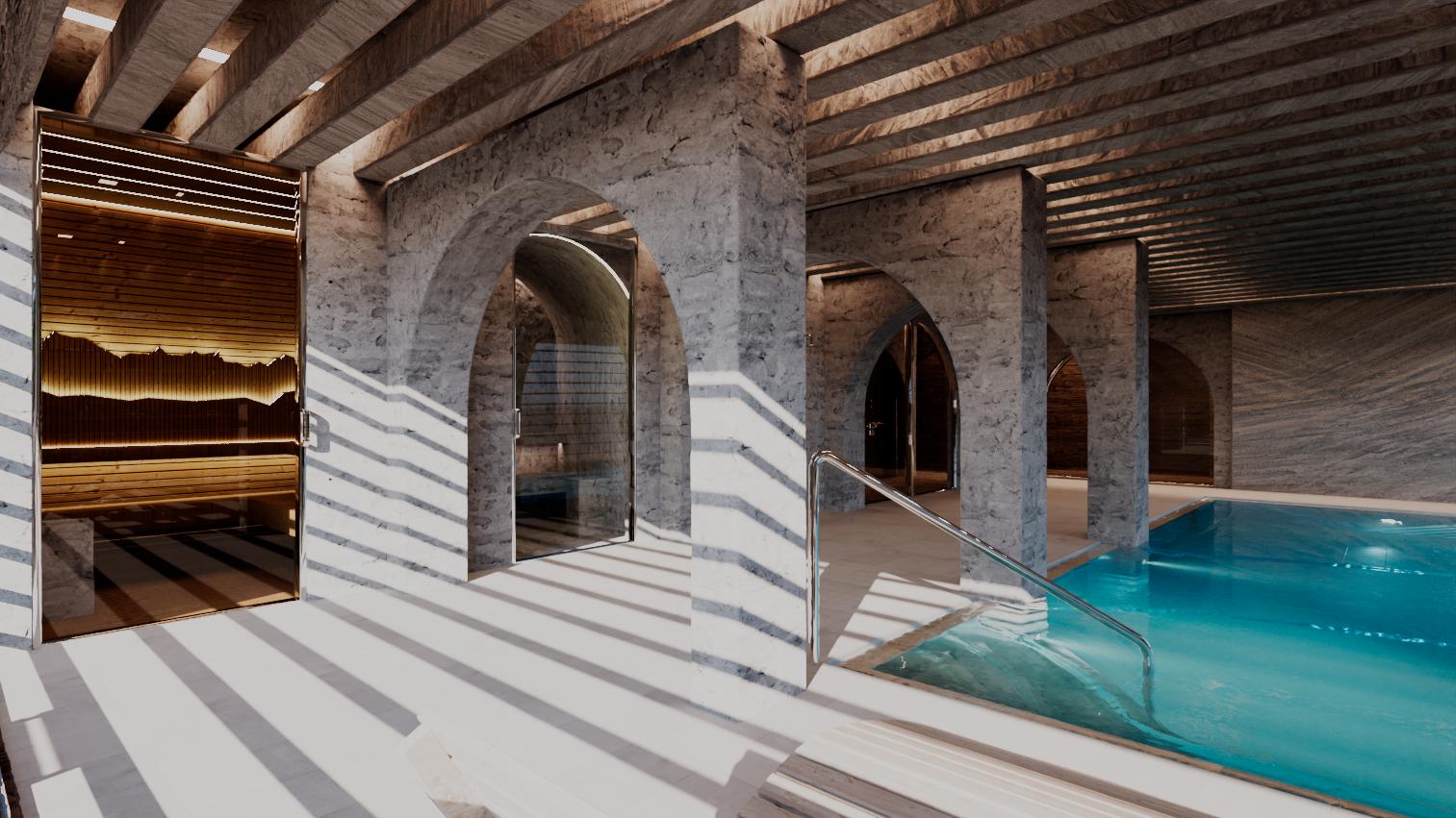 Chalet K indoor pool