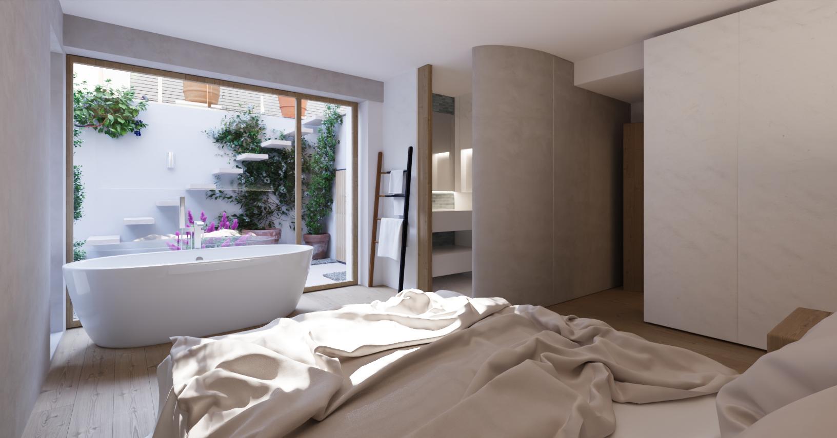 Chiswick Eco House garden bedroom